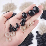 100pcs 5-12mm Eyeball Doll Accessories Plastic Safety Eyes for DIY Funny Toy