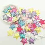 100Pcs 25mm Glitter Stars Patches for DIY Clothes Headwear