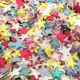 100Pcs 25mm Glitter Stars Patches for DIY Clothes Headwear