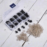 100pcs 10mm Doll Safety Eyes for Toys DIY Funny Toy Animal