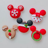 20pcs Christmas Resin Flatback Cabochons DIY Hair Accessories Decor