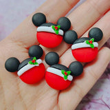 20pcs Christmas Resin Flatback Cabochons DIY Hair Accessories Decor
