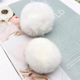 20pcs Fluffy Soft Pompon Faux Fur Ball DIY Keychain Pendant