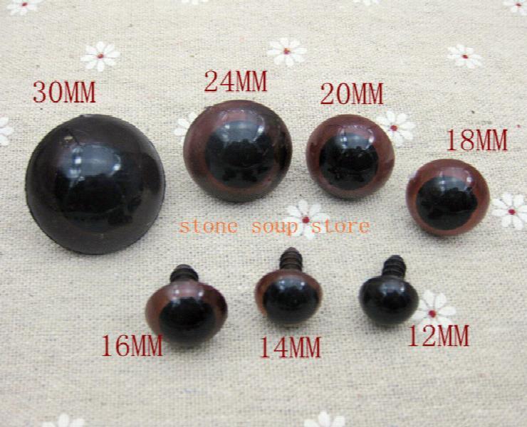 Plastic Safety Eyes DIY Craft Puppet Doll Teddy Bear Kids Toys Accessories