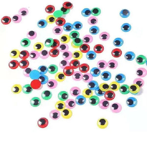 135Pcs Plastic Wiggle Eyes Self-Adhesive Moving Googly Eyes for Crafts