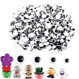 135Pcs Plastic Wiggle Eyes Self-Adhesive Moving Googly Eyes for Crafts