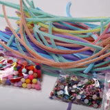 Chenille Stems Pipe Cleaners Plush Stick Pompoms Kids Educational Toys