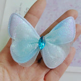 10pcs Double-Layer Butterfly Padded Appliques Bow Hair Accessories