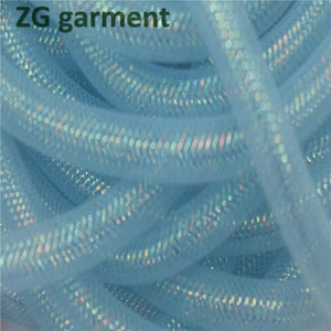 Colorful Mesh Plain Tubular Crin Stretch Tubing DIY Jewelry Accessories 3Yards