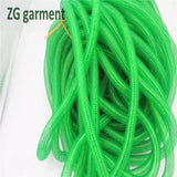 Colorful Mesh Plain Tubular Crin Stretch Tubing DIY Jewelry Accessories 3Yards