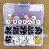30pcs 3D Glitter Safety Eyes for Crochet Toys Amigurumi Crafts 10/12/14/16mm