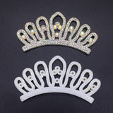 10Pcs 85MM Rhinestone Patches DIY Crafts Decor Applique Headwear Headband Bow