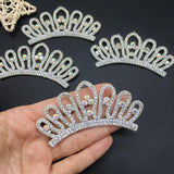 10Pcs 85MM Rhinestone Patches DIY Crafts Decor Applique Headwear Headband Bow