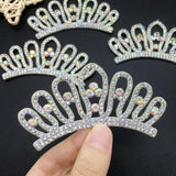 10Pcs 85MM Rhinestone Patches DIY Crafts Decor Applique Headwear Headband Bow