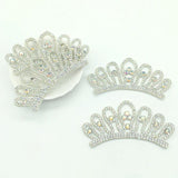 10Pcs 85MM Rhinestone Patches DIY Crafts Decor Applique Headwear Headband Bow
