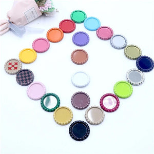 25pcs Colored Round Bottle Caps 25mm DIY Crafts Accessories