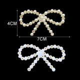 10pcs Bling Rhinestone 3D Pearl Sequin Appliques for DIY Hair Clips Bow