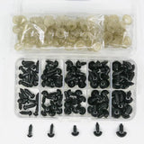100pcs Plastic Safety Eyes for Toys DIY Crafts Teddy Bear Eye 6mm 8mm 10mm 12mm
