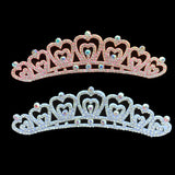 10pcs Rhinestone Crown Fabric Applique for Craft/Wedding/Clothing Decor Patch