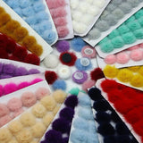 100 Pcs 2.5Cm Fluffy Solid Pom-poms DIY Accessories