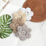 10Pcs Mini 3D Flowers Crochet DIY Applique Baby Hair Clip Hat Headwear