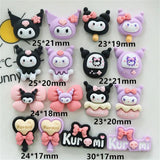 Mixed Cartoon Dolls Resin Patches DIY Earring Hairpin Garment Shoe Buckle