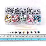 DIY Self-Adhesive Wiggly Googly Doll Eye Mixcolor Eyeball Children Craft Tool