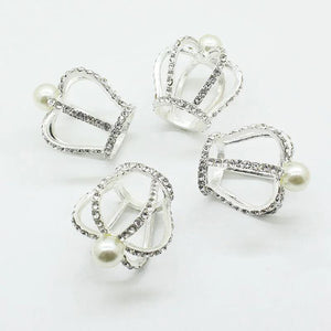 3Pc Mini Crown Crystal Decorative Accessories DIY Clothing Sewing Supplies