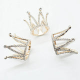 3Pc Mini Crown Crystal Decorative Accessories DIY Clothing Sewing Supplies