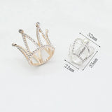 3Pc Mini Crown Crystal Decorative Accessories DIY Clothing Sewing Supplies