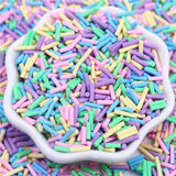 Cylindrical Strip Clay Slices for Slime Filling DIY Nail Art