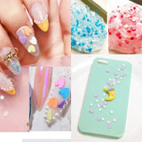 Cylindrical Strip Clay Slices for Slime Filling DIY Nail Art