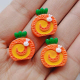 30pcs Resin Cake Foods DIY Accessories Materials Shoe Button Head Ornament