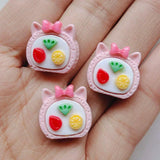 30pcs Resin Cake Foods DIY Accessories Materials Shoe Button Head Ornament