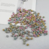 300Pcs 10mm Glitter Pom Pom Balls for DIY Crafts