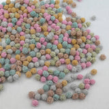 300Pcs 10mm Glitter Pom Pom Balls for DIY Crafts