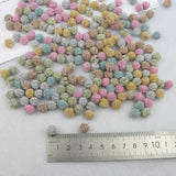 300Pcs 10mm Glitter Pom Pom Balls for DIY Crafts