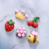 10-30 Mini Cartoon Resin DIY Hair Bows Jewelry Flat Back Decor Scrapbook Art