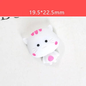 20Pcs Animal Resin Ornaments for DIY Mini Decor