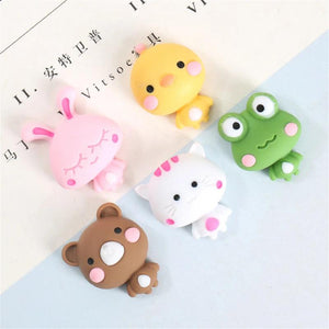 20Pcs Animal Resin Ornaments for DIY Mini Decor