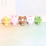 20Pcs Animal Resin Ornaments for DIY Mini Decor