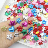 200pcs Mixed Shape Padded Patch Appliques DIY Crafts Arts Kids