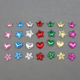 200pcs Mixed Shape Padded Patch Appliques DIY Crafts Arts Kids