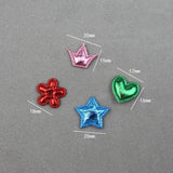 200pcs Mixed Shape Padded Patch Appliques DIY Crafts Arts Kids