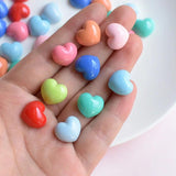 20-50Pcs Mini Love Heart Resin Accessory DIY Jewelry Making Materials