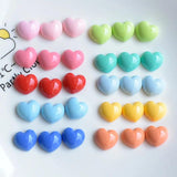 20-50Pcs Mini Love Heart Resin Accessory DIY Jewelry Making Materials