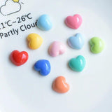 20-50Pcs Mini Love Heart Resin Accessory DIY Jewelry Making Materials