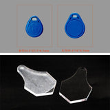 5pcs Plastic Mold Water Drop Access Card Key Chain DIY Leather Tool