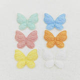 100Pcs 3.1*2.5CM Butterfly Padded Appliques DIY Sewing Clothes Supplies