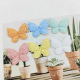 100Pcs 3.1*2.5CM Butterfly Padded Appliques DIY Sewing Clothes Supplies
